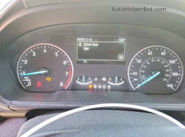 MAJ3S2GE5KC252922 2019 FORD ECOSPORT Gray ხელსაწყოთა პანელის ხედი