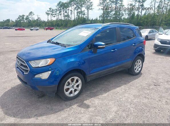 MAJ3S2GE5KC263631 2019 FORD ECOSPORT Синий Передняя левая четверть
