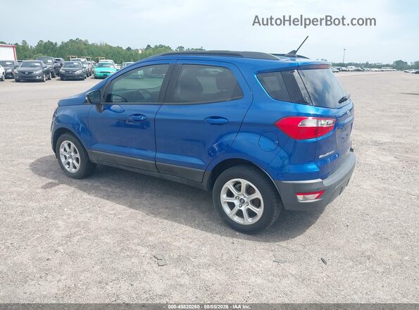 MAJ3S2GE5KC263631 2019 FORD ECOSPORT Синий Задняя левая четверть