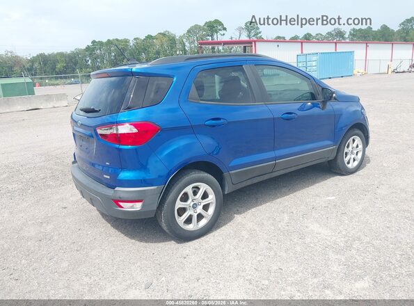 MAJ3S2GE5KC263631 2019 FORD ECOSPORT Синий Задняя правая четверть