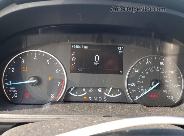 MAJ3S2GE5KC274841 2019 FORD ECOSPORT Gray Instrument cluster view