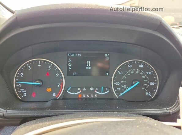 MAJ3S2GE7KC287283 2019 FORD ECOSPORT White Սարքավորումների վահանակի տեսք
