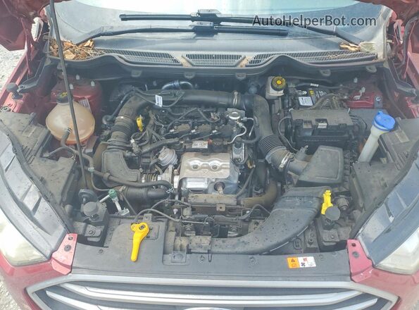 MAJ3S2GE8MC405554 2021 FORD ECOSPORT Красный Вид подкапотного пространства