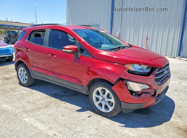 MAJ3S2GE9KC264605 2019 FORD ECOSPORT Red Przód prawy