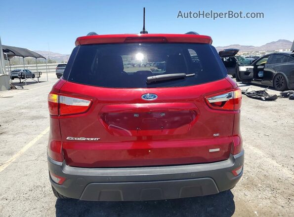 MAJ3S2GE9KC264605 2019 FORD ECOSPORT Red Widok z tyłu