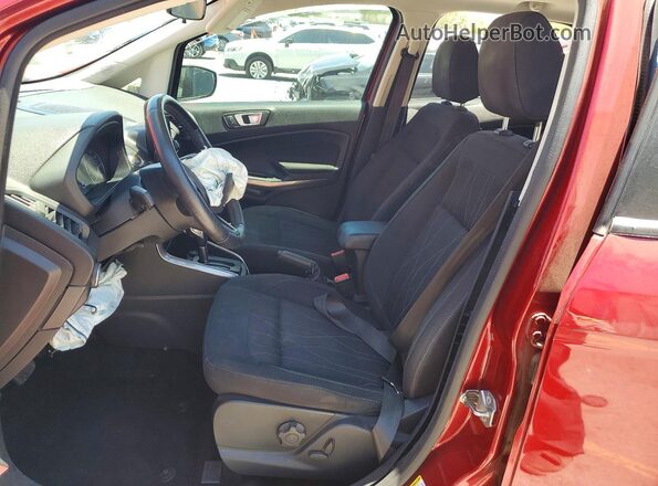 MAJ3S2GE9KC264605 2019 FORD ECOSPORT Red Widok wnętrza z przodu