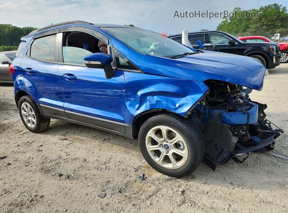 MAJ3S2GE9KC269559 2019 FORD ECOSPORT Blue Delantero derecho