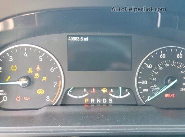 MAJ3S2GE9LC311410 2020 FORD ECOSPORT Blue Սարքավորումների վահանակի տեսք