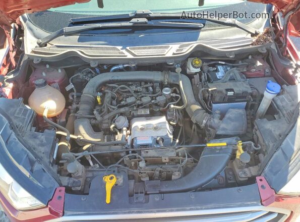 MAJ3S2GE9LC341586 2020 FORD ECOSPORT Red Engine compartment view