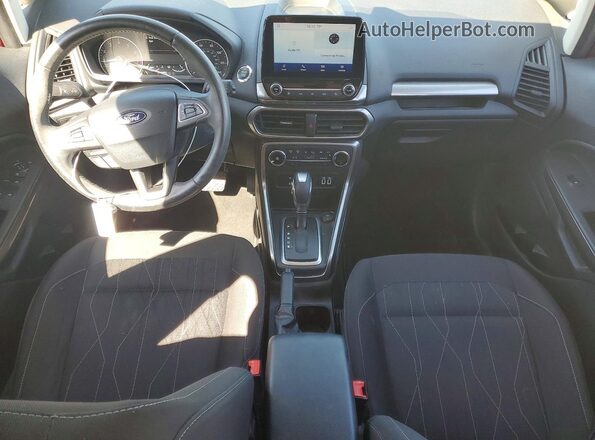 MAJ3S2GE9LC341586 2020 FORD ECOSPORT Red Dashboard view