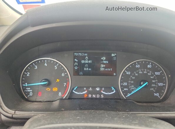 MAJ3S2GE9MC399411 2021 FORD ECOSPORT White Սարքավորումների վահանակի տեսք