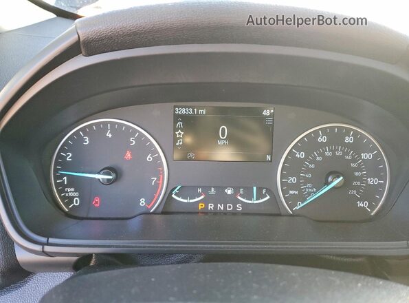 MAJ3S2GE9MC439101 2021 FORD ECOSPORT Black Instrument cluster view