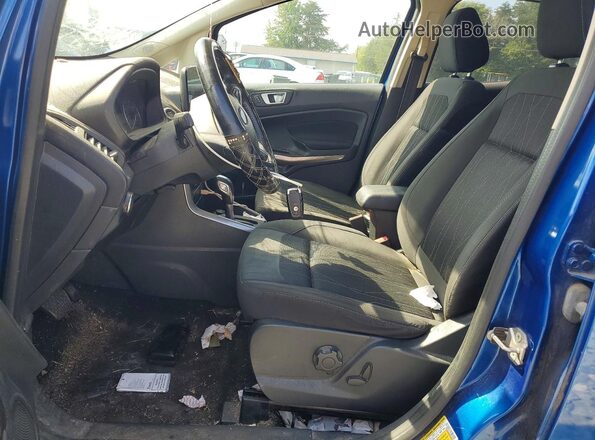 MAJ3S2GEXKC266315 2019 FORD ECOSPORT Blue Widok wnętrza z przodu