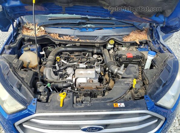 MAJ3S2GEXKC266315 2019 FORD ECOSPORT Blue Widok komory silnika