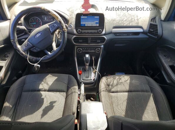 MAJ3S2GEXKC266315 2019 FORD ECOSPORT Blue Widok deski rozdzielczej