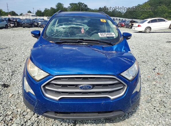 MAJ3S2GEXKC266315 2019 FORD ECOSPORT Blue Widok z przodu