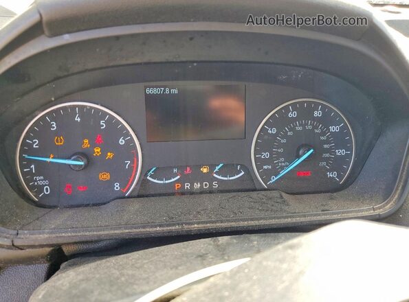 MAJ3S2GEXKC266315 2019 FORD ECOSPORT Blue Widok zestawu wskaźników