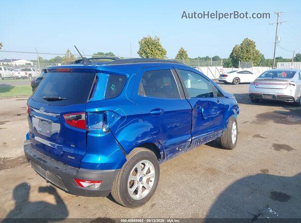 MAJ3S2KE3KC275409 2019 FORD ECOSPORT Blue Rear right