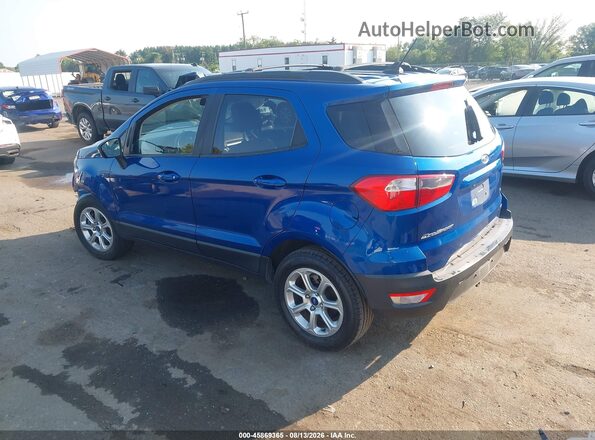 MAJ3S2KE3KC275409 2019 FORD ECOSPORT Blue Rear left