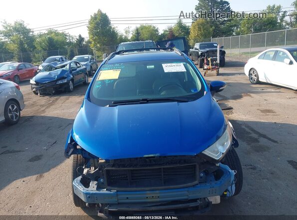MAJ3S2KE3KC275409 2019 FORD ECOSPORT Blue Instrument cluster view