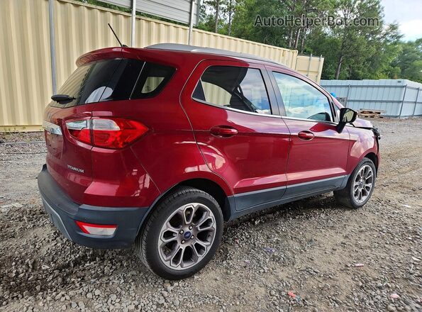 MAJ3S2KE3MC455303 2021 FORD ECOSPORT Red უკანა მარჯვენა