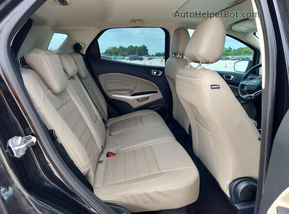 MAJ3S2KE5KC298015 2019 FORD ECOSPORT Black Вид задніх сидінь
