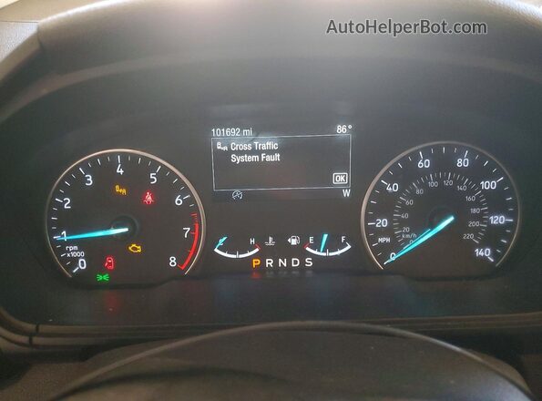 MAJ3S2KE5LC370512 2020 FORD ECOSPORT Gray Սարքավորումների վահանակի տեսք