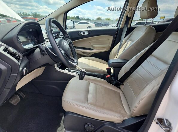 MAJ3S2KE6LC334456 2020 FORD ECOSPORT White Widok wnętrza z przodu