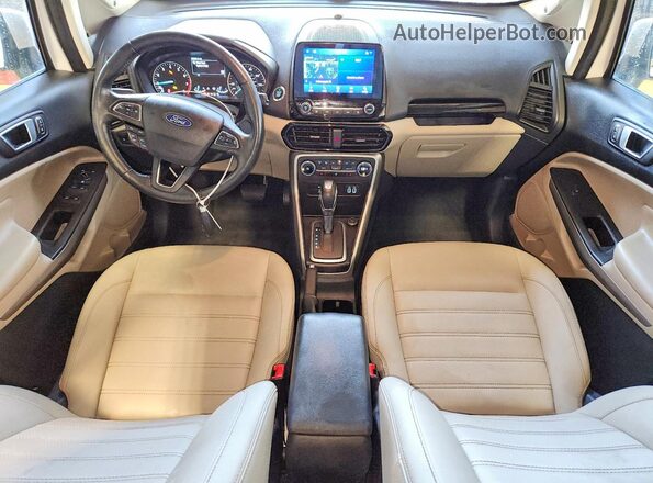 MAJ3S2KE6MC439869 2021 FORD ECOSPORT White Вид панелі приладів