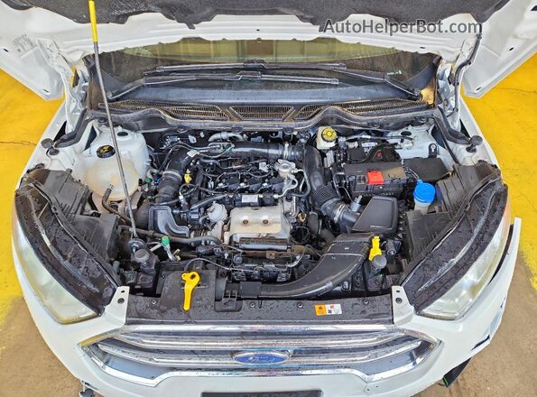 MAJ3S2KE6MC439869 2021 FORD ECOSPORT White Вид підкапотного простору
