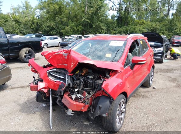 MAJ3S2KE7LC336605 2020 FORD ECOSPORT Red წინა მარცხენა ხედი სამი მეოთხედიდან