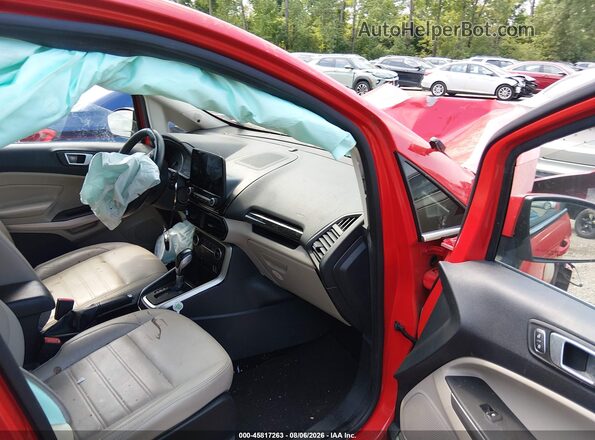 MAJ3S2KE7LC336605 2020 FORD ECOSPORT Red წინა სალონის ხედი