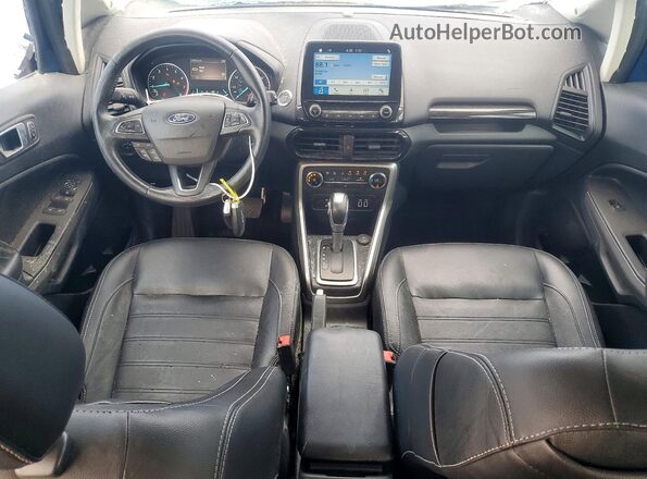 MAJ3S2KE8KC290295 2019 FORD ECOSPORT Blue წინა პანელის ხედი
