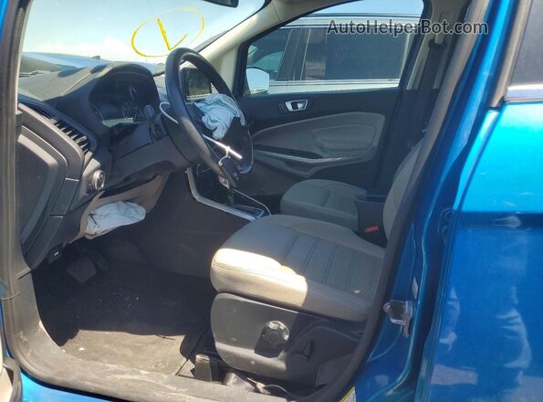 MAJ3S2KEXKC303676 2019 FORD ECOSPORT Blue Widok wnętrza z przodu