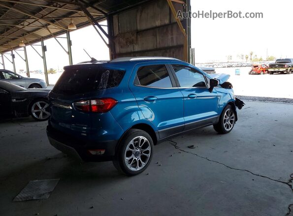 MAJ3S2KEXKC303676 2019 FORD ECOSPORT Blue Tył prawy