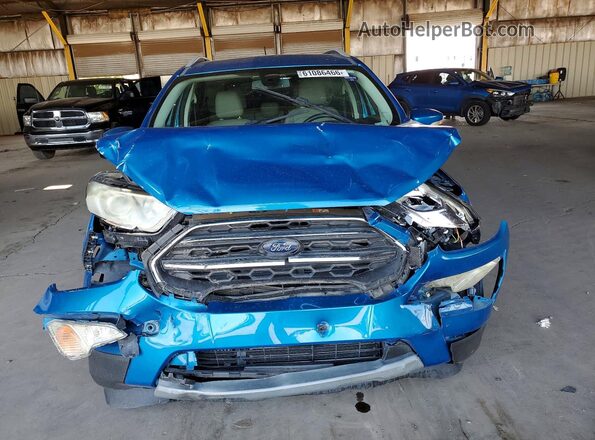 MAJ3S2KEXKC303676 2019 FORD ECOSPORT Blue Widok z przodu