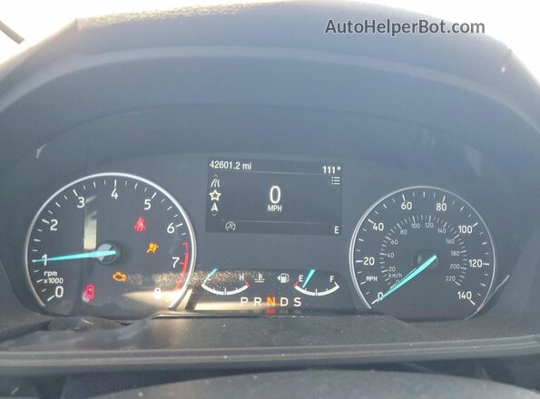 MAJ3S2KEXKC303676 2019 FORD ECOSPORT Blue Widok zestawu wskaźników
