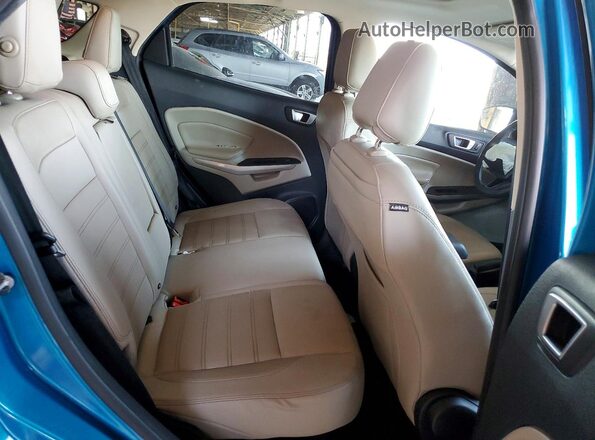 MAJ3S2KEXKC303676 2019 FORD ECOSPORT Blue Widok tylnych siedzeń