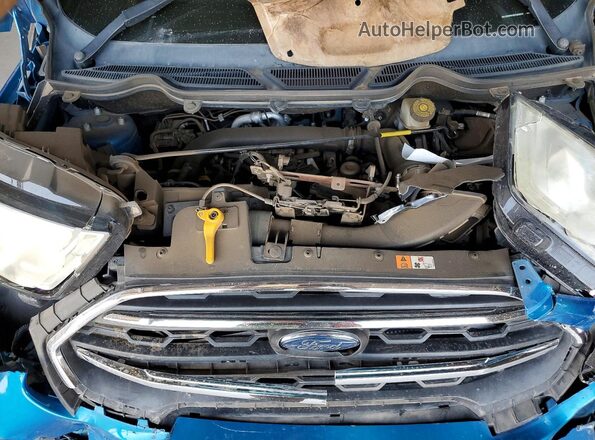 MAJ3S2KEXKC303676 2019 FORD ECOSPORT Blue Widok wnętrza z tyłu