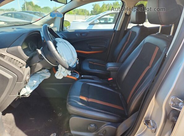 MAJ6P1CL0JC233108 2018 FORD ECOSPORT Silver Front interior view