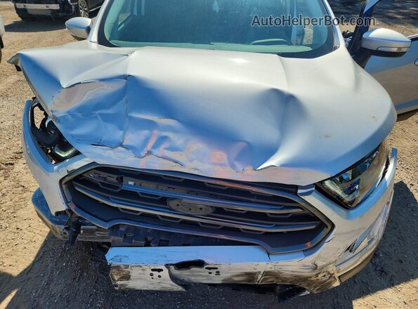 MAJ6P1CL0JC233108 2018 FORD ECOSPORT Silver Engine compartment view