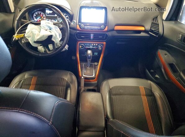 MAJ6P1CL4JC190716 2018 FORD ECOSPORT Black Widok deski rozdzielczej