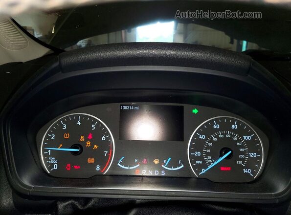 MAJ6P1CL4JC190716 2018 FORD ECOSPORT Black Widok zestawu wskaźników