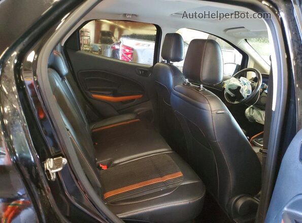 MAJ6P1CL4JC190716 2018 FORD ECOSPORT Black Widok wnętrza z tyłu