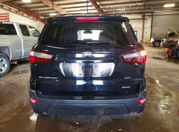 MAJ6P1CL4JC190716 2018 FORD ECOSPORT Black Widok z tyłu
