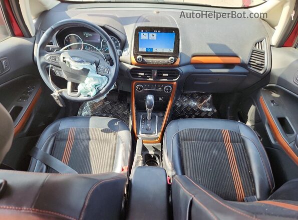 MAJ6P1CL5JC161564 2018 FORD ECOSPORT Red Առջևի վահանակի տեսք