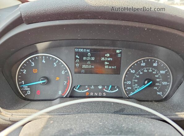 MAJ6P1CL5JC161564 2018 FORD ECOSPORT Red Սարքավորումների վահանակի տեսք