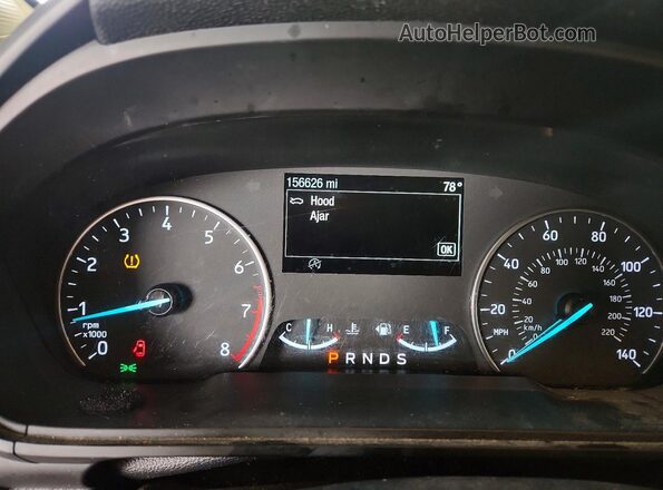 MAJ6P1CL6JC217897 2018 FORD ECOSPORT Orange Instrument cluster view