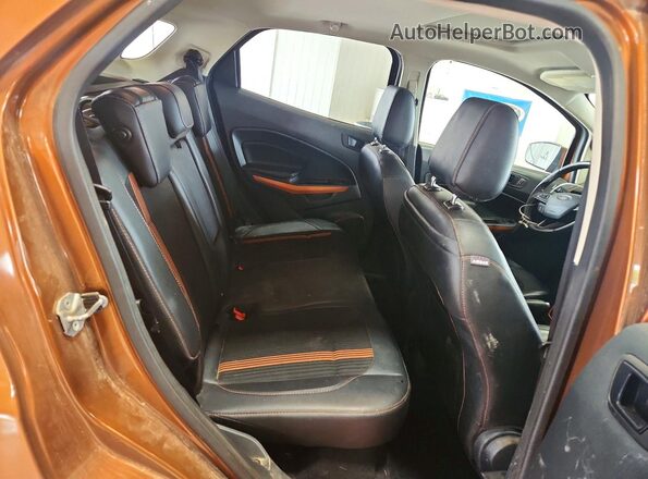 MAJ6P1CL6JC217897 2018 FORD ECOSPORT Orange Rear interior view