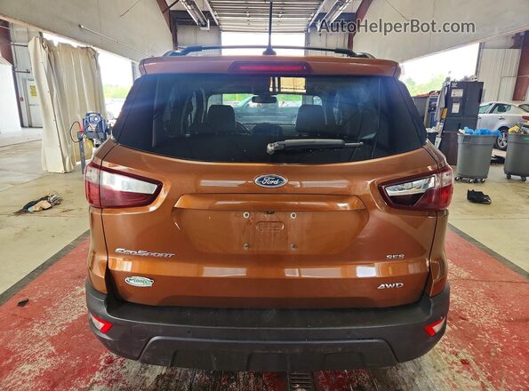 MAJ6P1CL6JC217897 2018 FORD ECOSPORT Orange Rear view